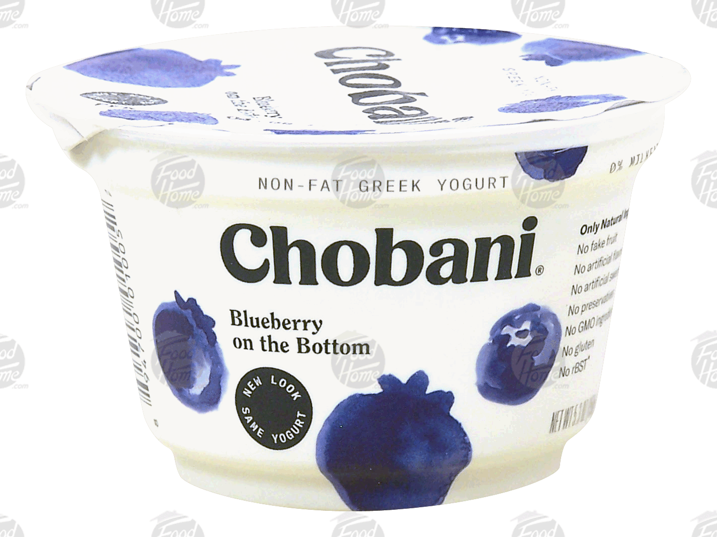 Chobani Greek Yogurt non-fat greek yogurt, blueberry on the bottom Full-Size Picture